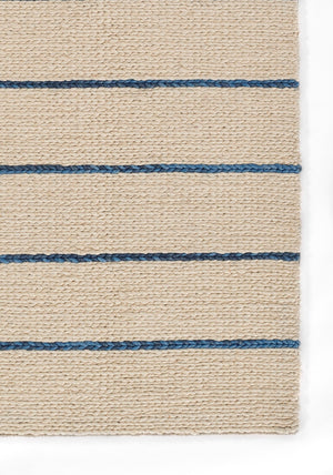 Momeni Twine TWI-1 Hand Woven Contemporary Striped Indoor Rug Blue 9' x 12'