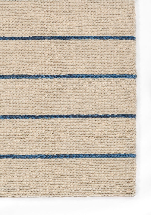 Momeni Twine TWI-1 Hand Woven Contemporary Striped Indoor Rug Blue 9' x 12'