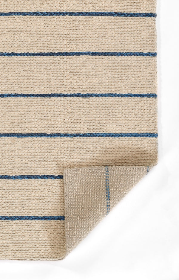 Momeni Twine TWI-1 Hand Woven Contemporary Striped Indoor Rug Blue 9' x 12'