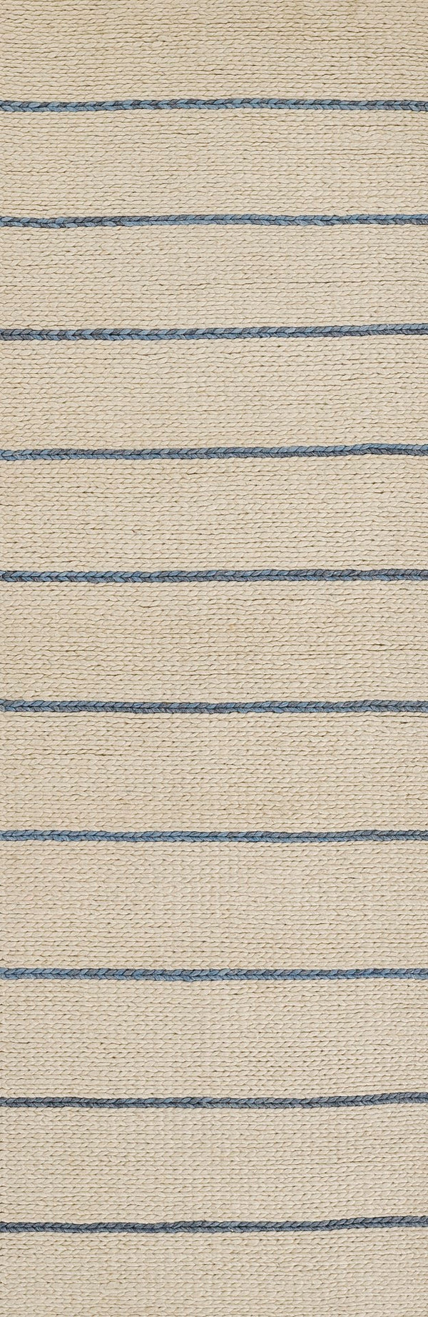Momeni Twine TWI-1 Hand Woven Contemporary Striped Indoor Rug Blue 9' x 12'