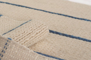 Momeni Twine TWI-1 Hand Woven Contemporary Striped Indoor Rug Blue 9' x 12'