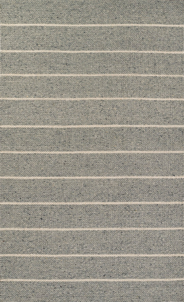 Momeni Twine TWI-1 Hand Woven Contemporary Striped Indoor Rug Grey 9' x 12'