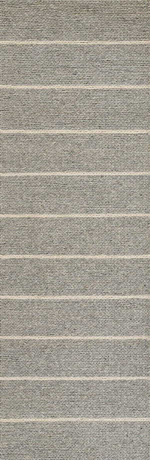 Momeni Twine TWI-1 Hand Woven Contemporary Striped Indoor Rug Grey 9' x 12'