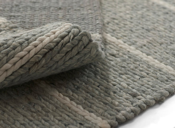 Momeni Twine TWI-1 Hand Woven Contemporary Striped Indoor Rug Grey 9' x 12'