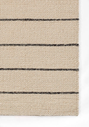 Momeni Twine TWI-1 Hand Woven Contemporary Striped Indoor Rug Ivory 9' x 12'