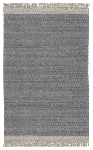 Jaipur Living Jaipur Living Handwoven Wool Chevron Area Rug with Fringe for Modern Rooms Gray 5'X8' RUG148781