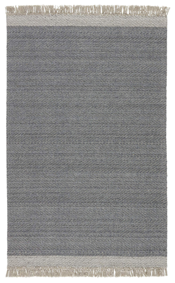 Jaipur Living Jaipur Living Handwoven Wool Chevron Area Rug with Fringe for Modern Rooms Gray 5'X8' RUG148781