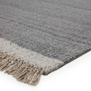 Jaipur Living Jaipur Living Handwoven Wool Chevron Area Rug with Fringe for Modern Rooms Gray 5'X8' RUG148781