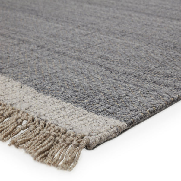 Jaipur Living Jaipur Living Handwoven Wool Chevron Area Rug with Fringe for Modern Rooms Gray 5'X8' RUG148781