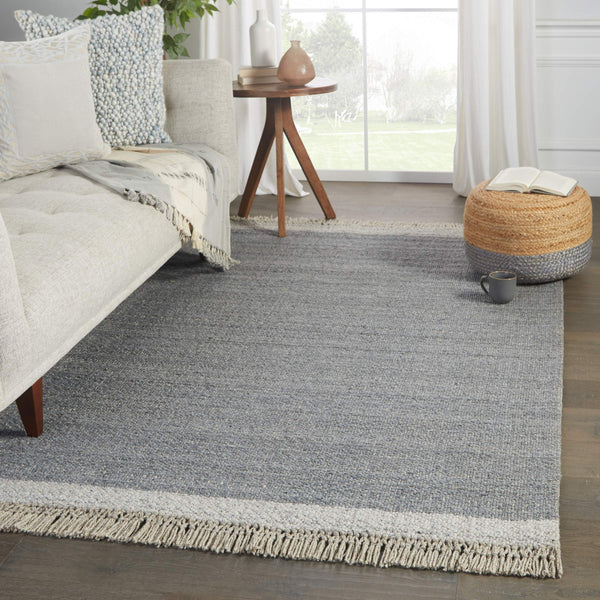 Jaipur Living Jaipur Living Handwoven Wool Chevron Area Rug with Fringe for Modern Rooms Gray 5'X8' RUG148781