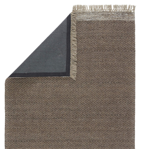 Jaipur Living Jaipur Living Handwoven Wool Chevron Area Rug with Fringe for Modern Rooms Light Brown 8'X10' RUG148794