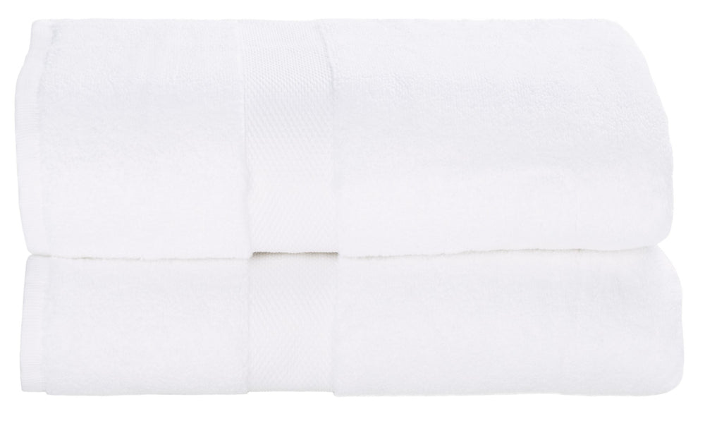 Safavieh Super Plush Bath Towel Set - Experience Spa-Like Comfort with 640 GSM Cotton Towels for Daily Luxury White TWL1050A-SET2