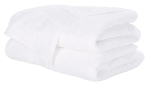 Safavieh Super Plush Bath Towel Set - Experience Spa-Like Comfort with 640 GSM Cotton Towels for Daily Luxury White TWL1050A-SET2