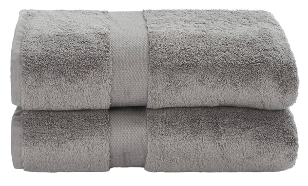 Safavieh Super Plush Bath Towel Set - Experience Spa-Like Comfort with 640 GSM Cotton Towels for Daily Luxury Grey TWL1050C-SET2