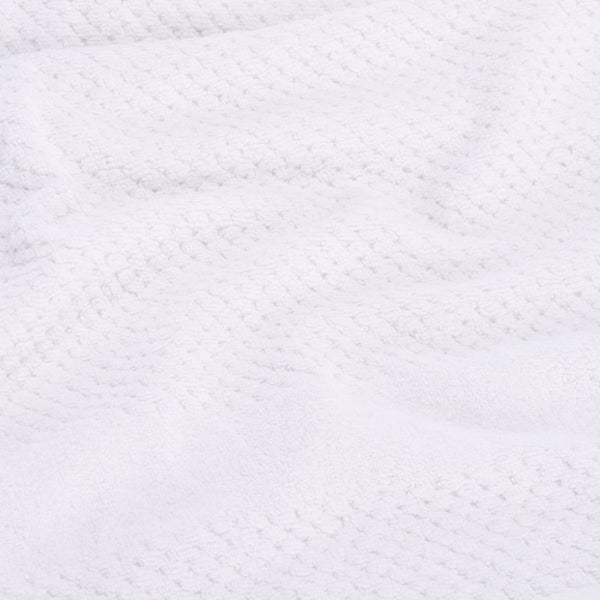 Safavieh Chelsea, 8 Piece Cotton Towel Set with Popcorn Weave Texture for a Plush Spa Bath White TWL1870A