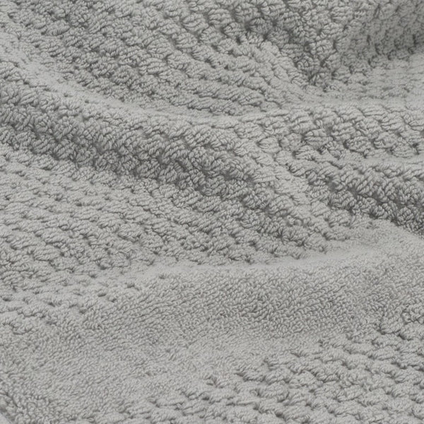 Safavieh Chelsea, 8 Piece Cotton Towel Set with Popcorn Weave Texture for a Plush Spa Bath Gray TWL1870B