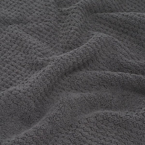 Safavieh Chelsea, 8 Piece Cotton Towel Set with Popcorn Weave Texture for a Plush Spa Bath Dark Gray TWL1870C