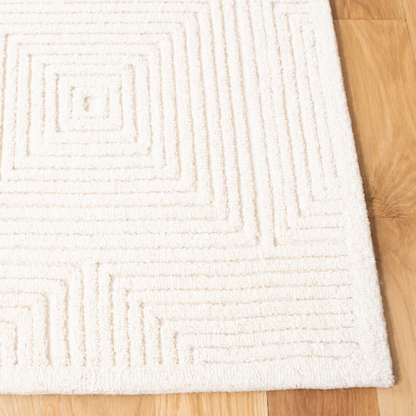 Safavieh Textural Elegant Wool And Cotton Rug For Cozy Spaces - Stylish, Durable, And Versatile Design Ivory 80% Wool And 20% Cotton Txt102a-216