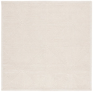 Safavieh Textural 103 Hand Tufted Modern Rug Ivory 6' x 6' Square
