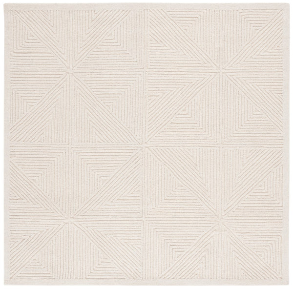 Safavieh Textural 103 Hand Tufted Modern Rug Ivory 6' x 6' Square