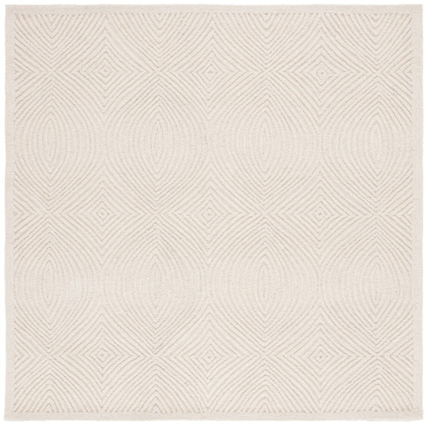 Safavieh Textural 104 Hand Tufted Modern Rug Ivory 6' x 6' Square