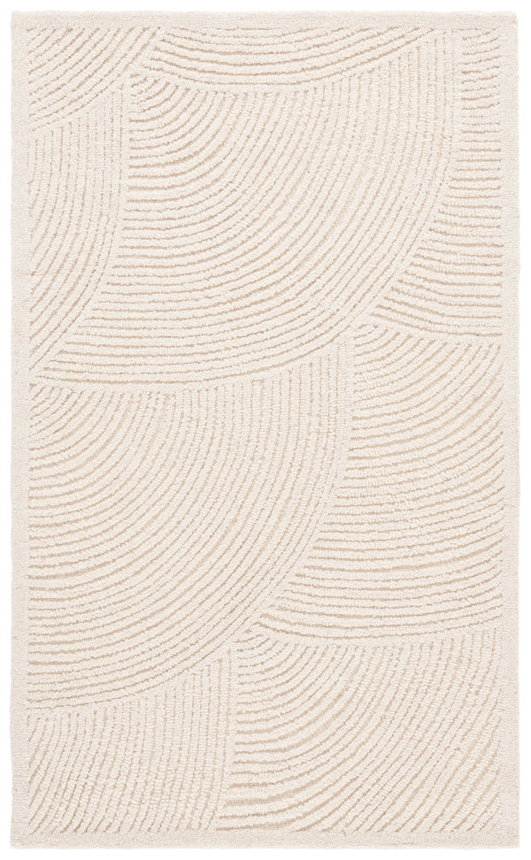 Safavieh Textural Hand-tufted Modern Rug - Luxurious Wool & Cotton Blend, Chic Design For Elegant Interiors Ivory Wool Pile Txt105a-26