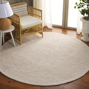 Safavieh Textural Hand-tufted Modern Rug - Luxurious Wool & Cotton Blend, Chic Design For Elegant Interiors Ivory Wool Pile Txt105a-26