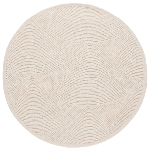 Safavieh Textural Hand-tufted Modern Rug - Luxurious Wool & Cotton Blend, Chic Design For Elegant Interiors Ivory Wool Pile Txt105a-26