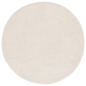 Safavieh Textural 105 Hand Tufted Modern Rug Ivory 6' x 6' Round