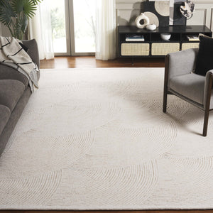 Safavieh Textural Hand-tufted Modern Rug - Luxurious Wool & Cotton Blend, Chic Design For Elegant Interiors Ivory Wool Pile Txt105a-26