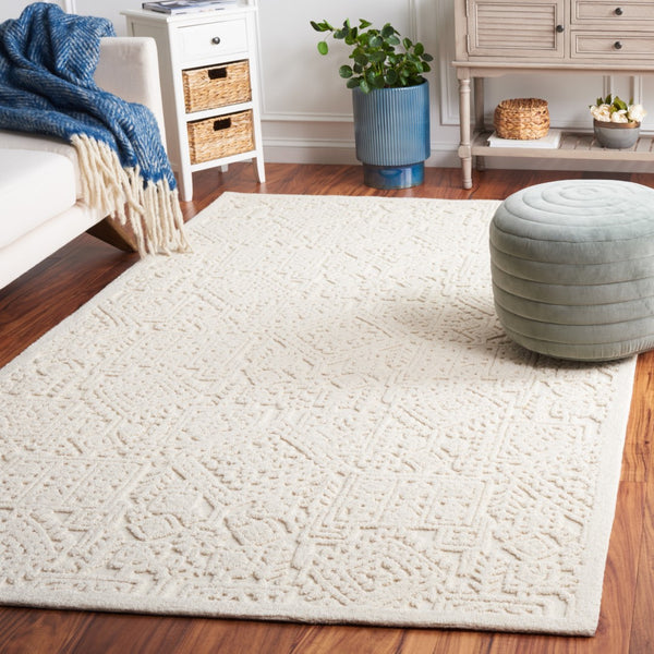 Safavieh Textural 107 Hand Tufted Modern Rug Ivory 5' x 8'