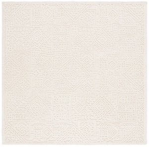 Safavieh Textural 107 Hand Tufted Modern Rug Ivory 6' x 6' Square