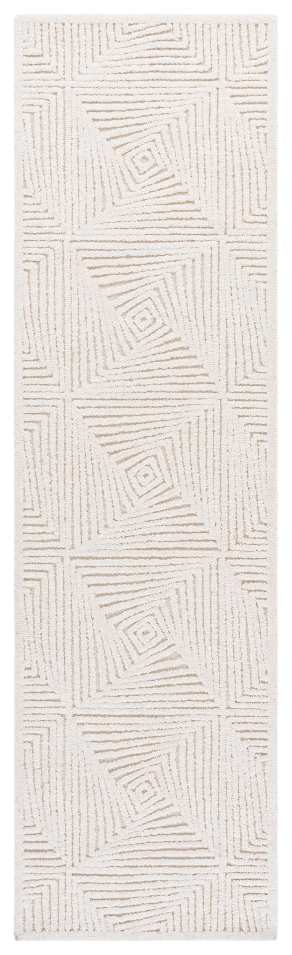 Safavieh Textural Area Rug - Hand Tufted Wool & Cotton Blend, Modern Minimalist Design For Elegant Interiors Ivory 80% Wool,20% Cotton Txt108a-5