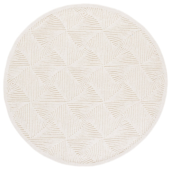 Safavieh Textural Hand Tufted Runner Rug – Elegant Wool & Cotton Blend For Modern Hallway Décor And Comfort Ivory 80% Wool,20% Cotton Txt108a-6r