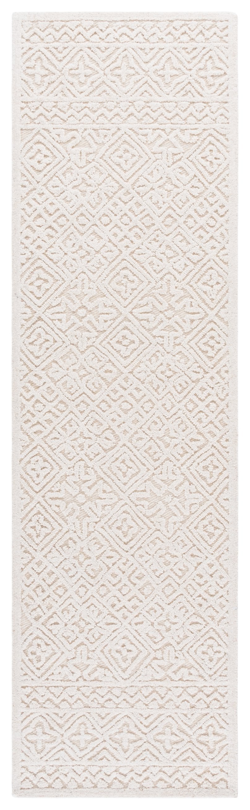 Safavieh Textural Elegant Hand-tufted Area Rug - Modern Runner For Hallways, Timeless Home Décor Accent Ivory 80% Wool,20% Cotton Txt109a-28
