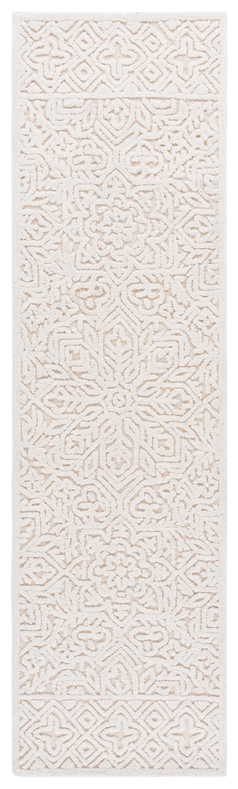 Safavieh Textural Modern Runner Rug - Handcrafted Wool & Cotton Blend For Elegant Home Decor & Hallways Ivory 80% Wool,20% Cotton Txt111a-28