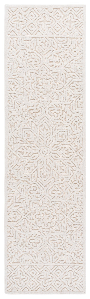 Safavieh Textural Elegant Area Rug - Hand Tufted Artisan Design In Soft Wool & Cotton For Modern Spaces Ivory 80% Wool,20% Cotton Txt111a-5