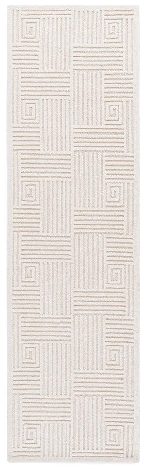 Safavieh Textural Elegant Area Rug Runner - Hand Tufted Wool & Cotton Blend For Modern Hallway Decor Ivory 80% Wool,20% Cotton Txt112a-28
