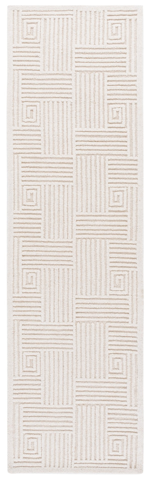Safavieh Textural Elegant Hand-tufted Area Rug – Artisanal Wool And Cotton Blend For Modern Home Decor Ivory 80% Wool,20% Cotton Txt112a-6