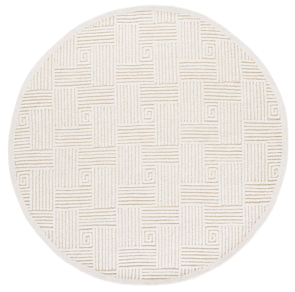 Safavieh Textural Elegant Area Rug Runner - Hand Tufted Wool & Cotton Blend For Modern Hallway Decor Ivory 80% Wool,20% Cotton Txt112a-28