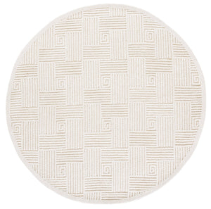 Safavieh Textural Elegant Area Rug Runner - Hand Tufted Wool & Cotton Blend For Modern Hallway Decor Ivory 80% Wool,20% Cotton Txt112a-6r