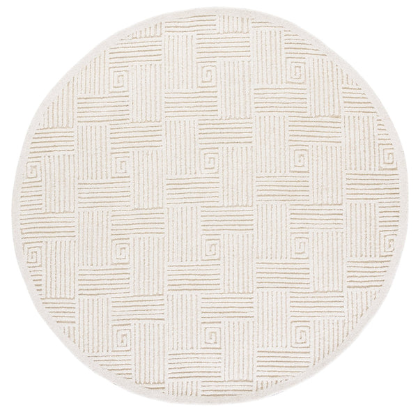 Safavieh Textural Elegant Area Rug Runner - Hand Tufted Wool & Cotton Blend For Modern Hallway Decor Ivory 80% Wool,20% Cotton Txt112a-6r