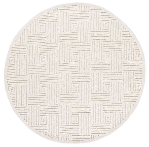 Safavieh Textural Elegant Hand-tufted Area Rug – Artisanal Wool And Cotton Blend For Modern Home Decor Ivory 80% Wool,20% Cotton Txt112a-6