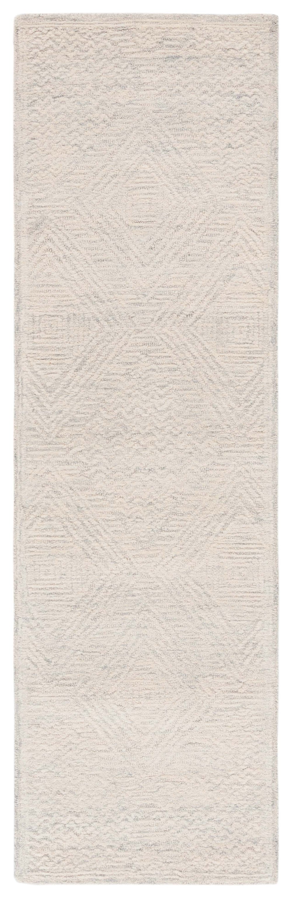 Safavieh Textural 301 Hand Tufted Contemporary Rug Grey / Ivory 2'-3" x 8'