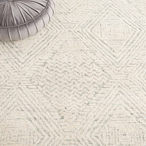 Safavieh Textural 301 Hand Tufted Contemporary Rug Grey / Ivory 5' x 8'