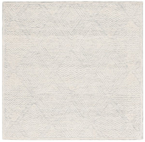 Safavieh Textural 301 Hand Tufted Contemporary Rug Grey / Ivory 6' x 6' Square