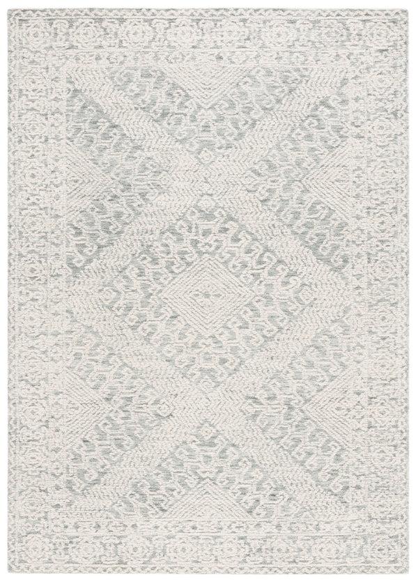 Safavieh Textural 302 Hand Tufted Contemporary Rug Sage / Ivory 5' x 8'