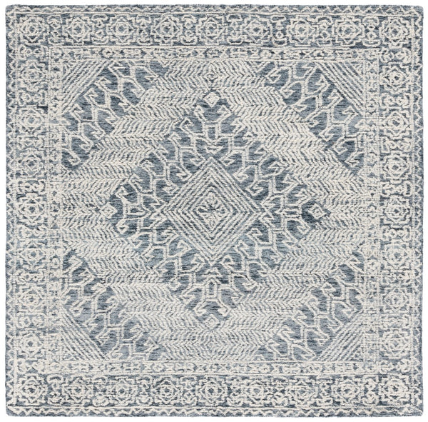 Safavieh Textural 302 Hand Tufted Contemporary Rug Sage / Ivory 6' x 6' Square