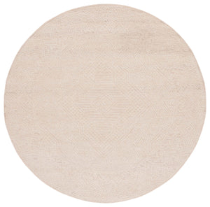 Safavieh Textural 303 Hand Tufted Contemporary Rug Beige / Blush 6' x 6' Round