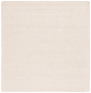 Safavieh Textural 303 Hand Tufted Contemporary Rug Beige / Blush 6' x 6' Square